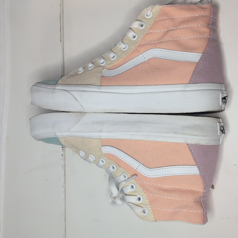 Vans Sk8 Hi Tampered Pastel Block Sneakers - Picture 10 of 12